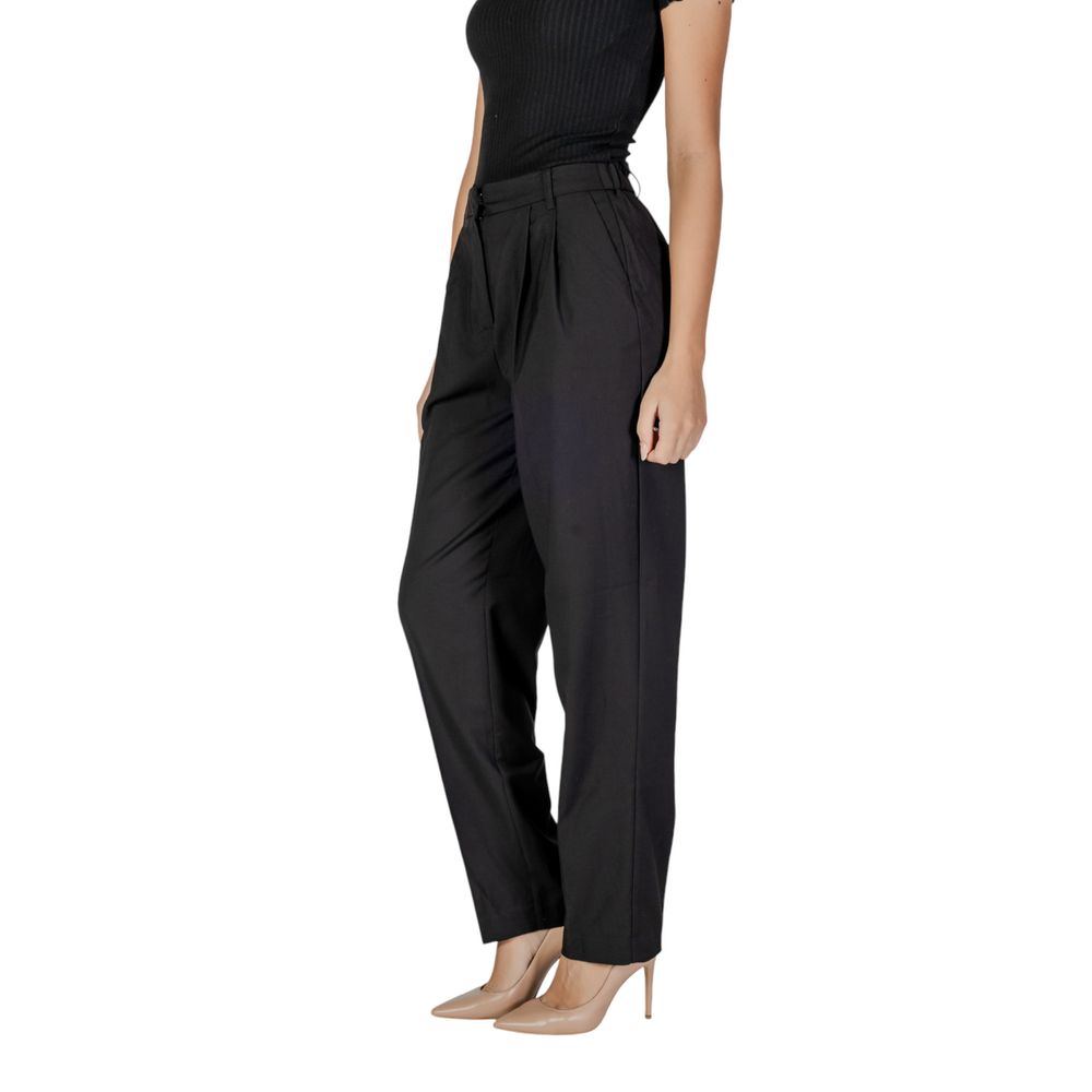 Elegant Black Polyester Jeans & Pant for Women