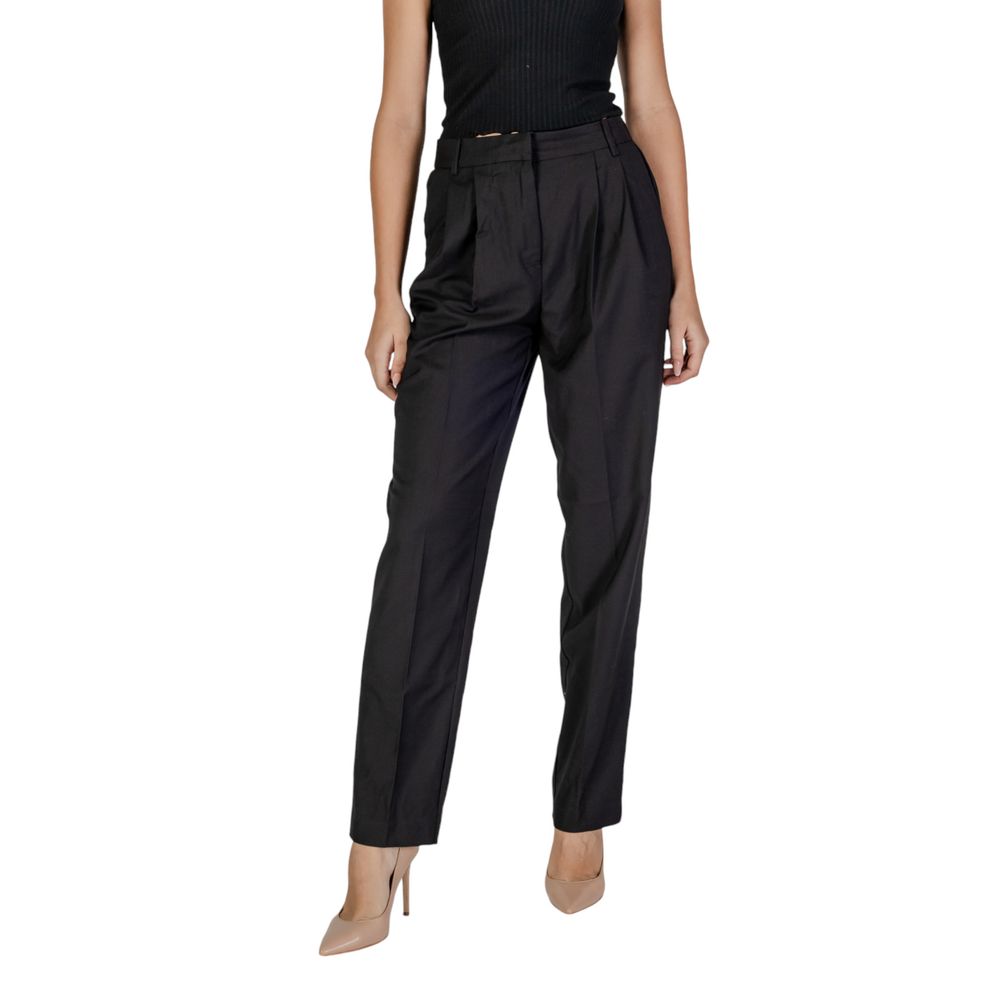 Elegant Black Polyester Jeans & Pant for Women
