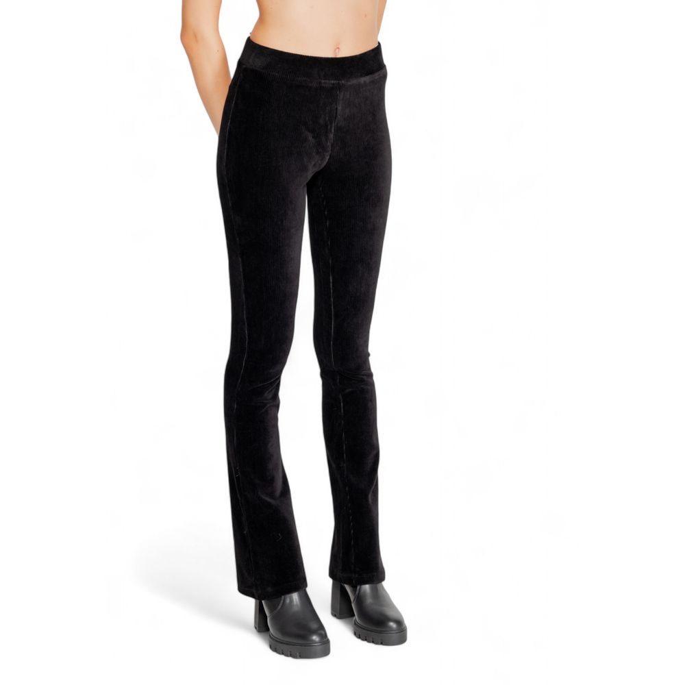 Chic Black Cotton Jeans for Women