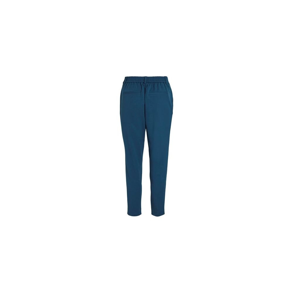 Blue Polyester Cigarette Pants for Women