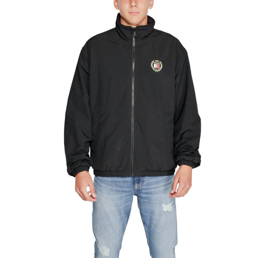 Black Recycled Polyester Jacket for Men
