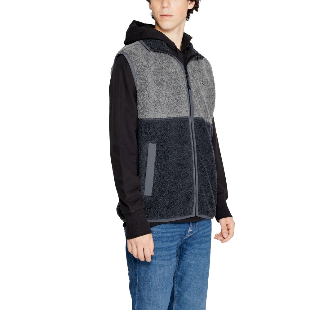 Black Recycled Polyester Jacket for Men