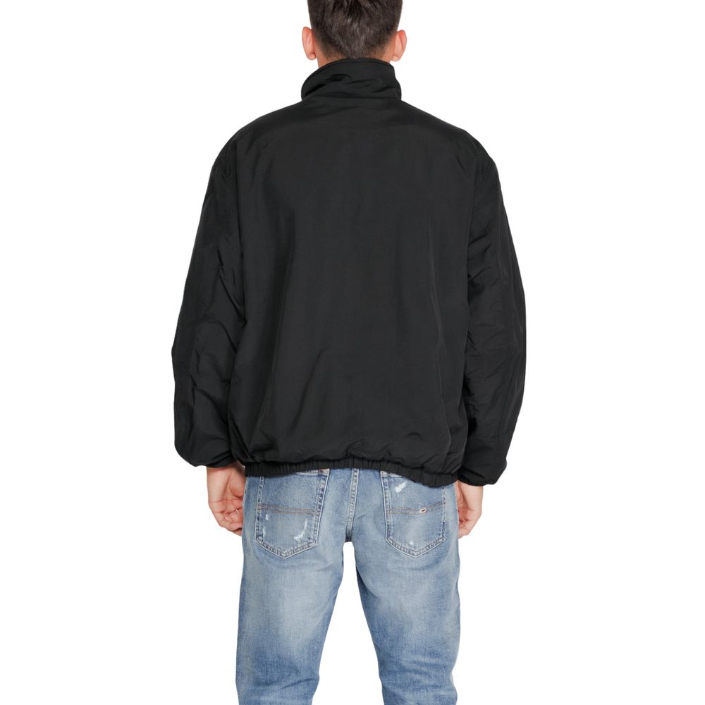 Black Recycled Polyester Jacket for Men
