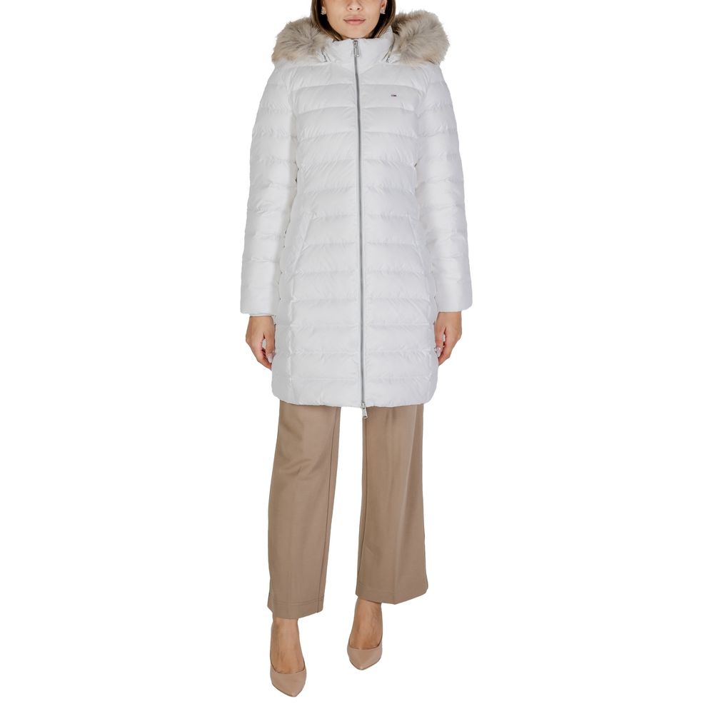 Tommy Hilfiger Women's White Recycled Polyester Jacket & Coat