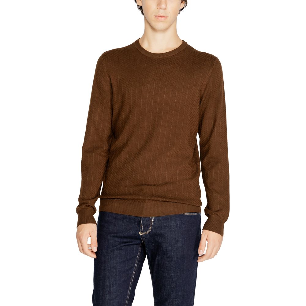 Antony Morato Brown Viscose Sweater for Men