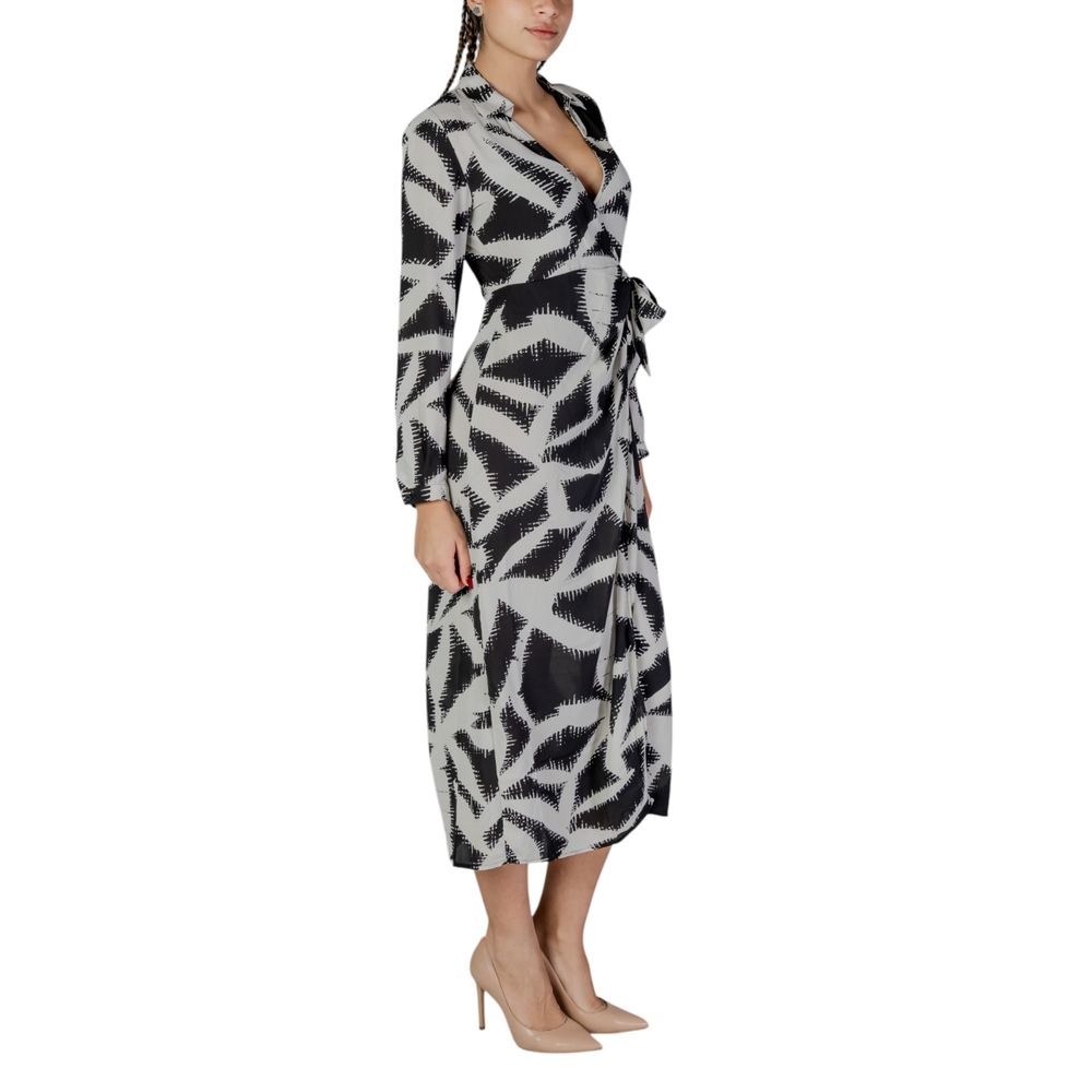 Sustainable Elegance Black Recycled Polyester Dress