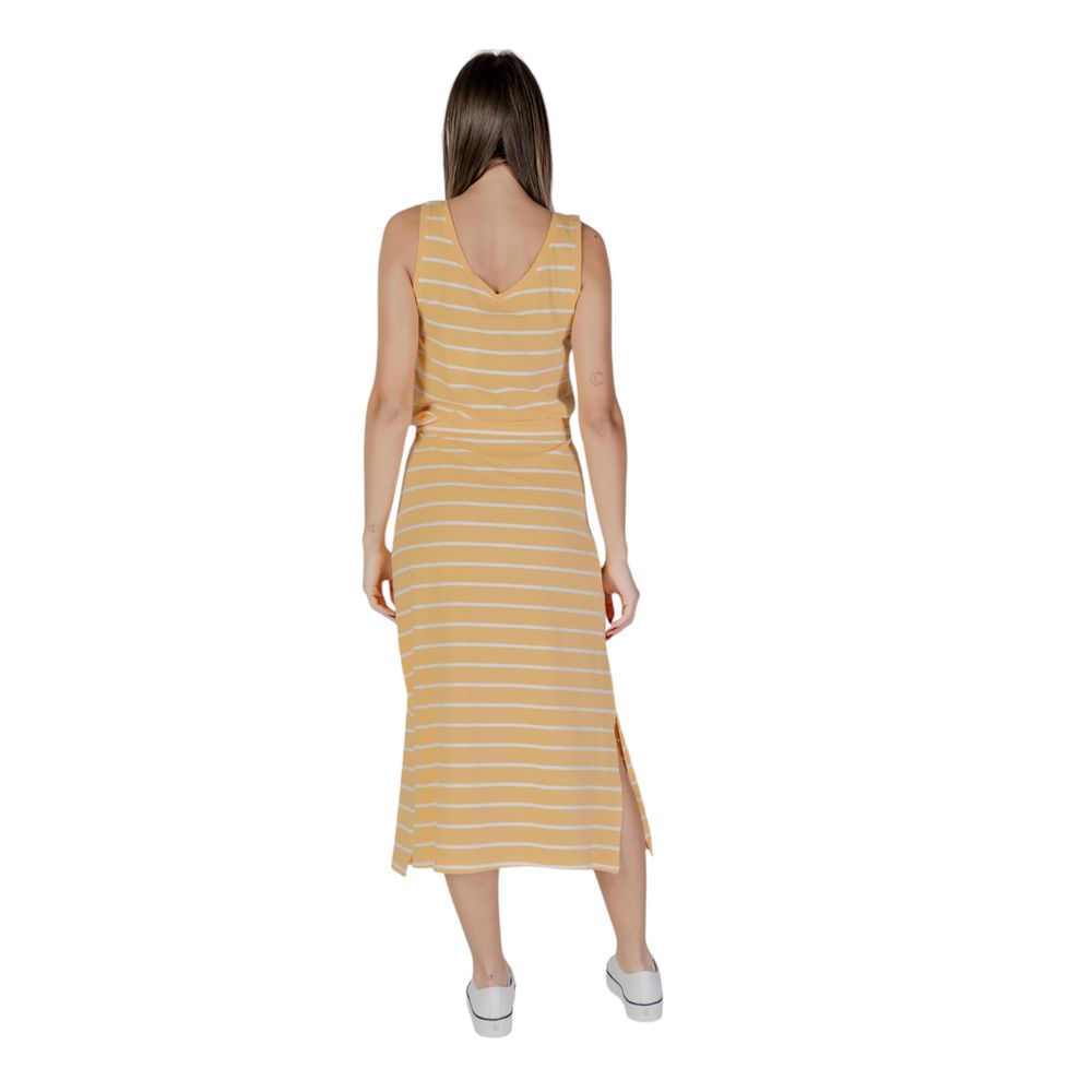 Chic Yellow Cotton Dress for Women