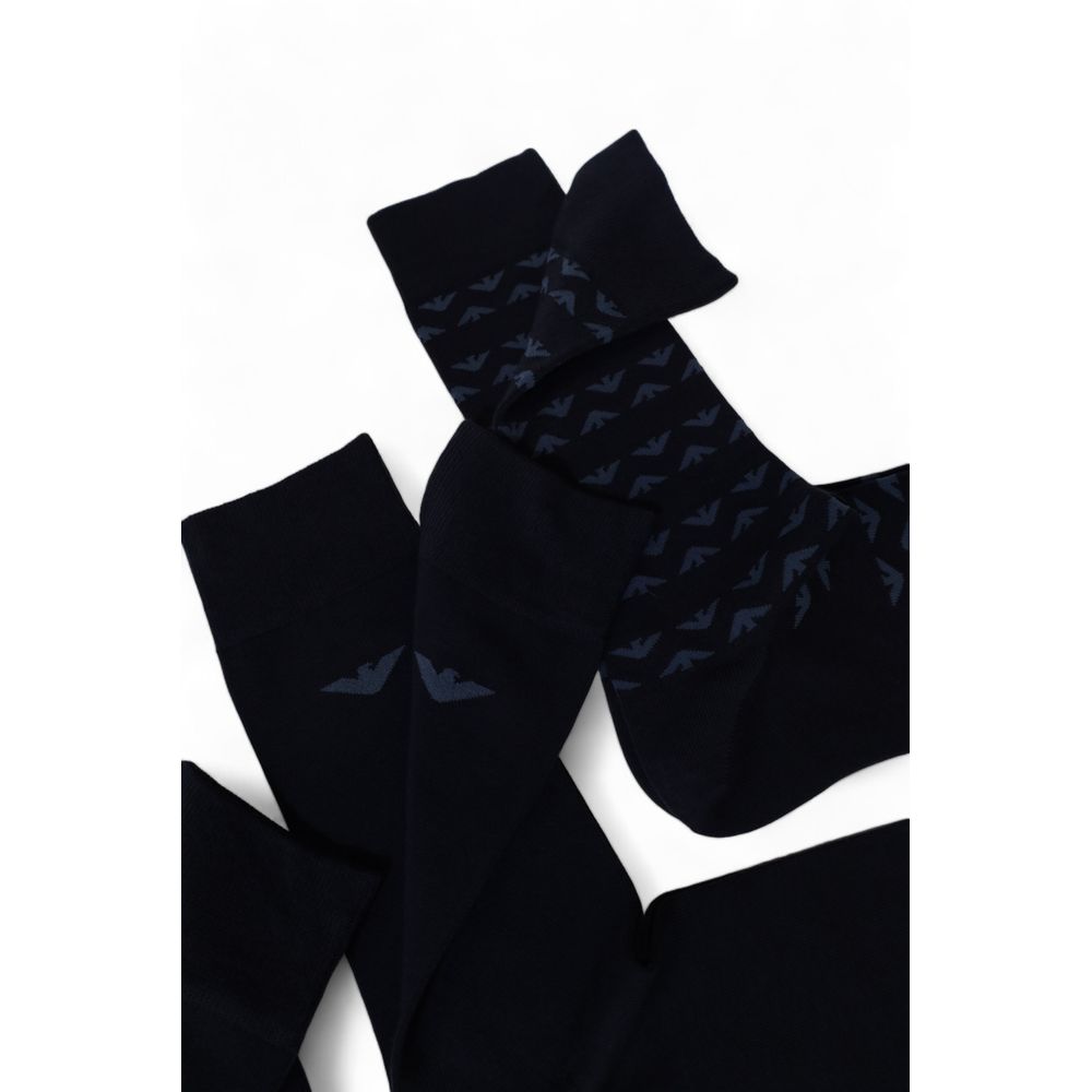 Blue Cotton Sock - Men’s Essential for Fall/Winter