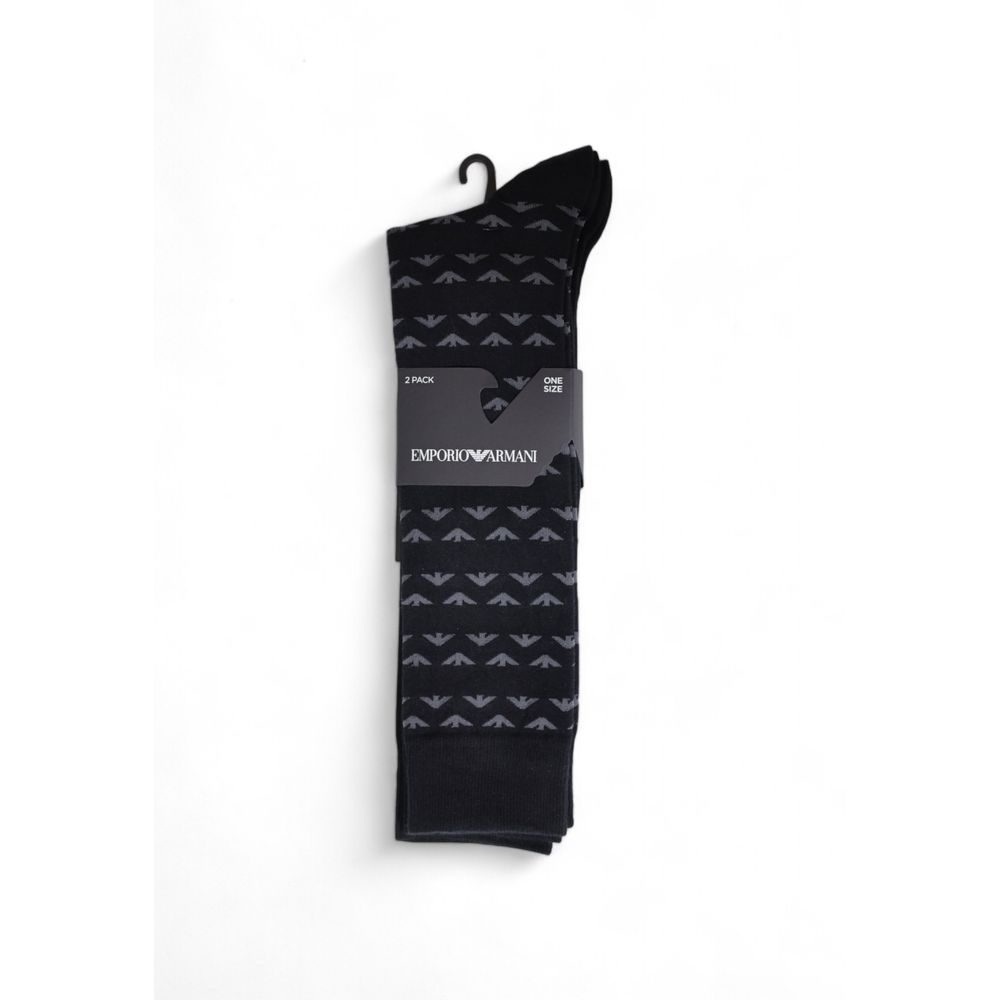 Classic Black Cotton Socks for Men