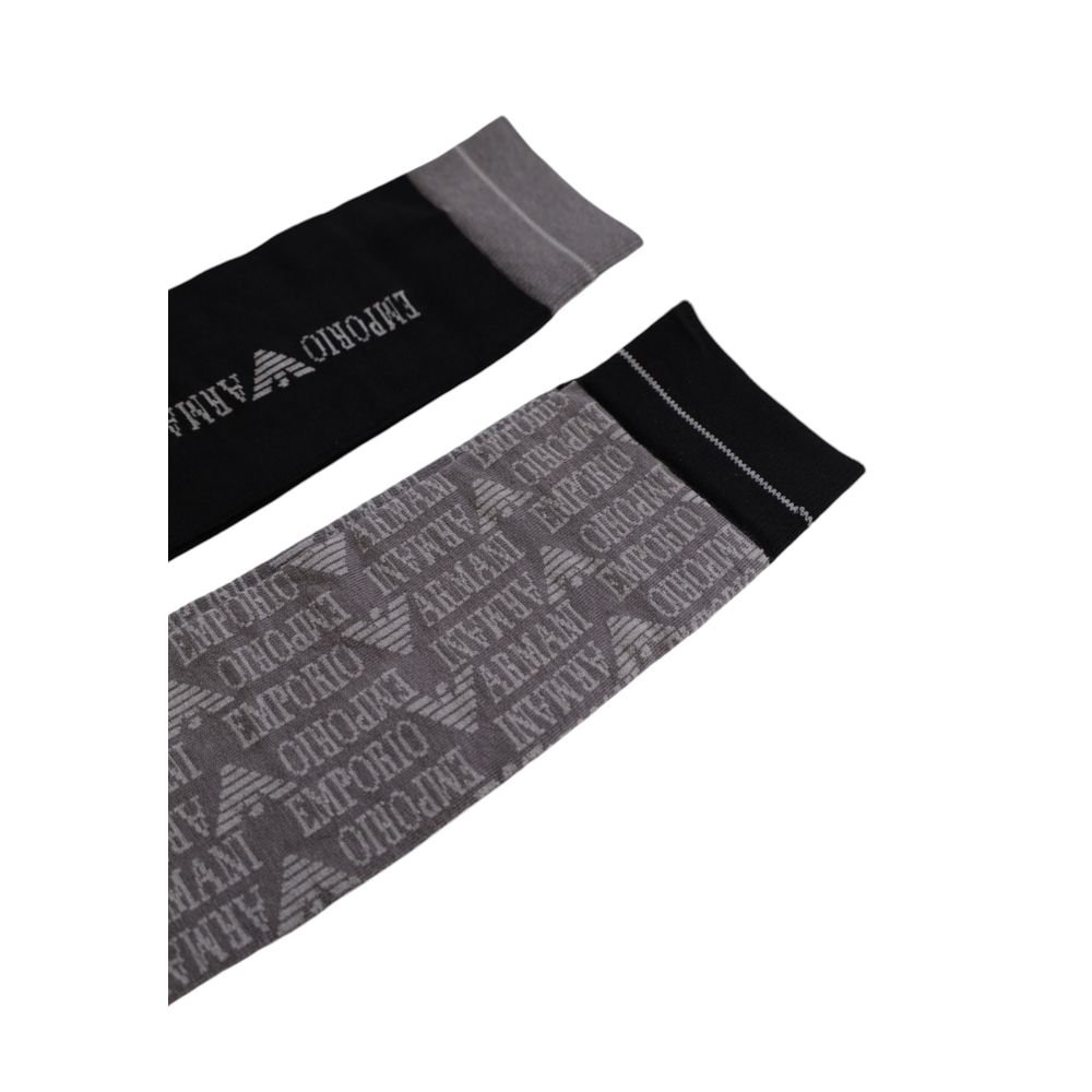 Classic Black Cotton Sock for Men