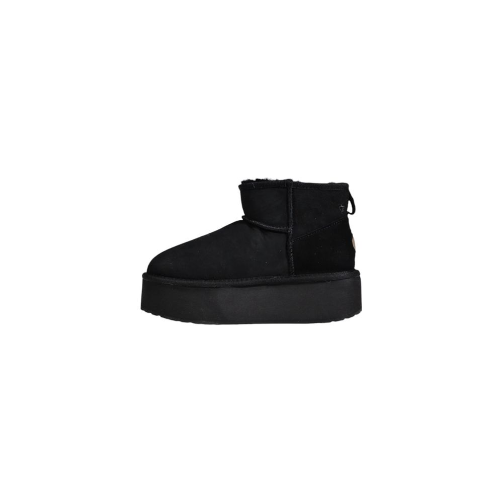 EMU Australia Black Leather Ankle Boots for Women