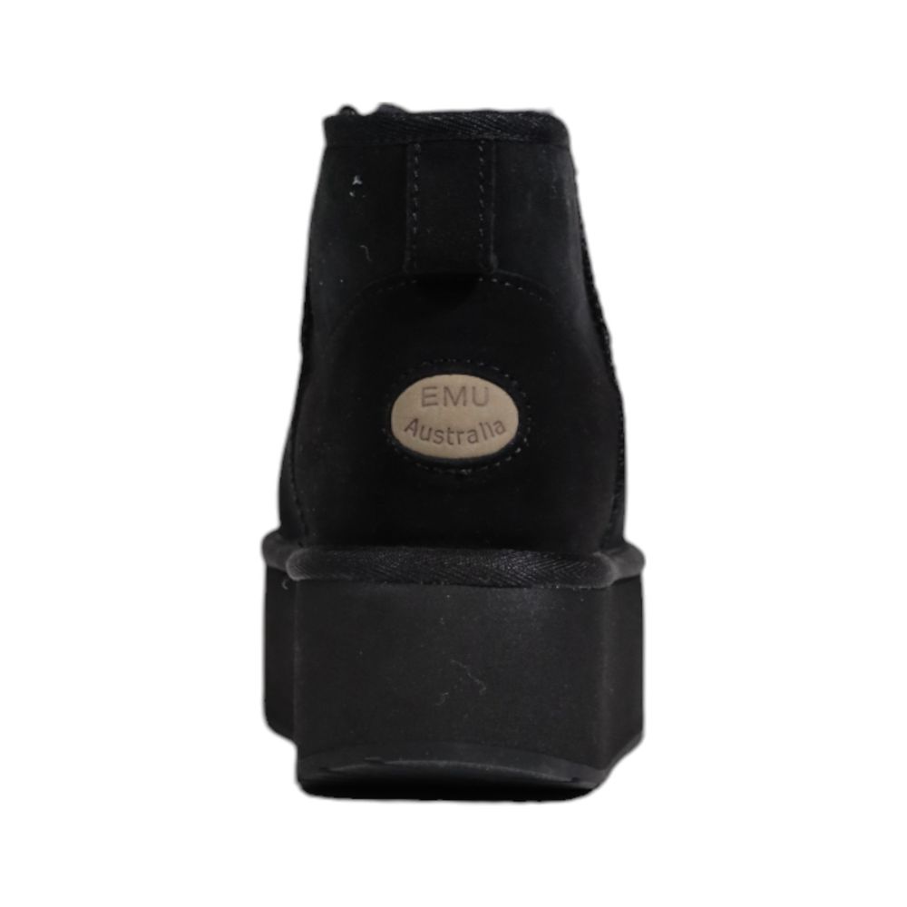 EMU Australia Black Leather Ankle Boots for Women