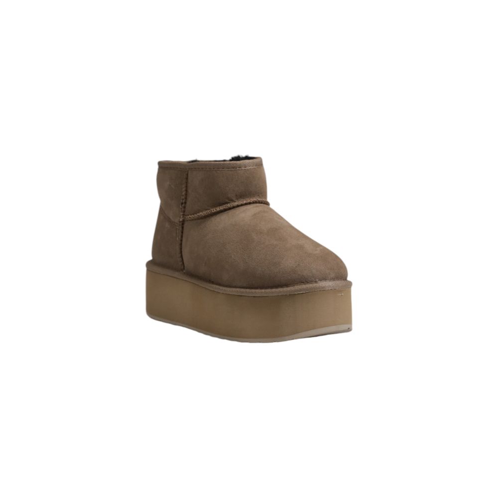 EMU Australia Gray Leather Ankle Boots for Women