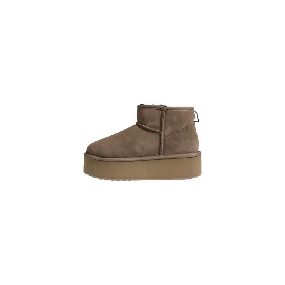 EMU Australia Gray Leather Ankle Boots for Women