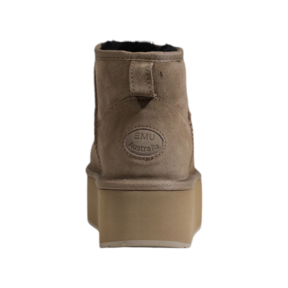 EMU Australia Gray Leather Ankle Boots for Women