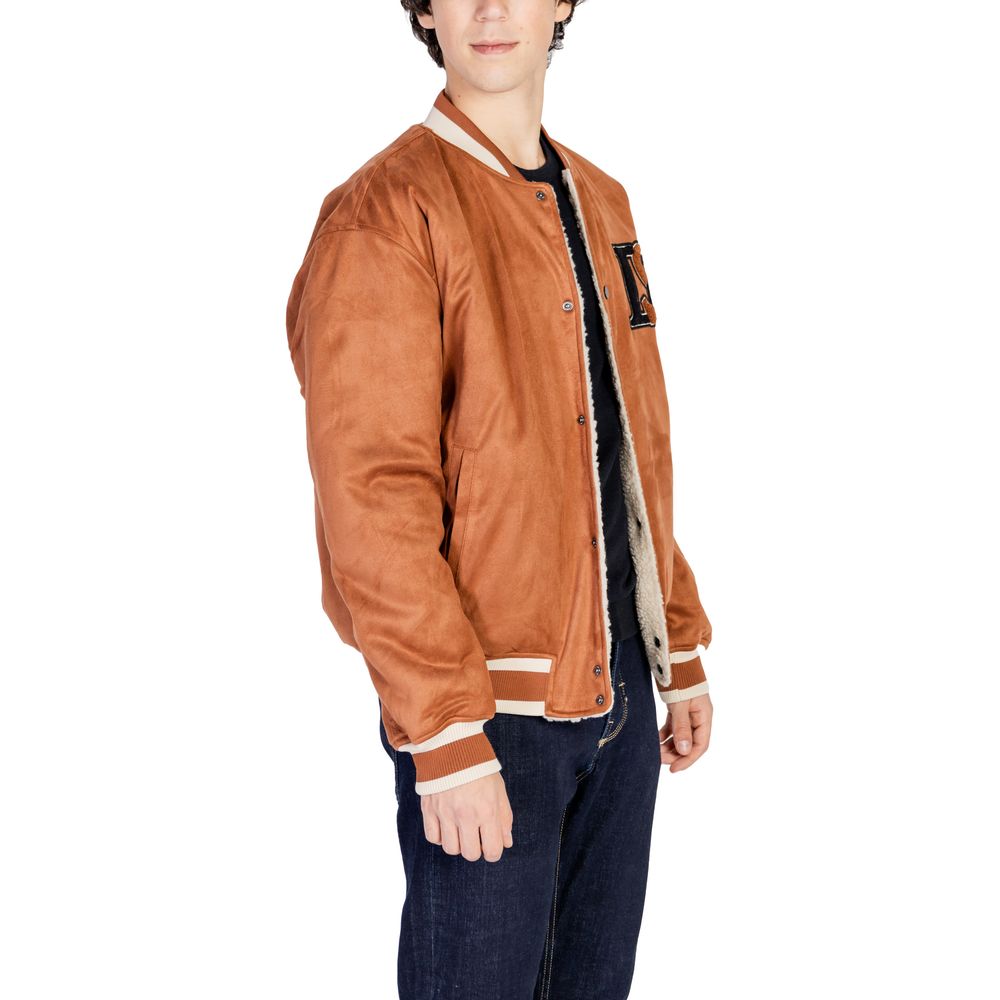 Only & Sons Brown Polyester Jacket for Men