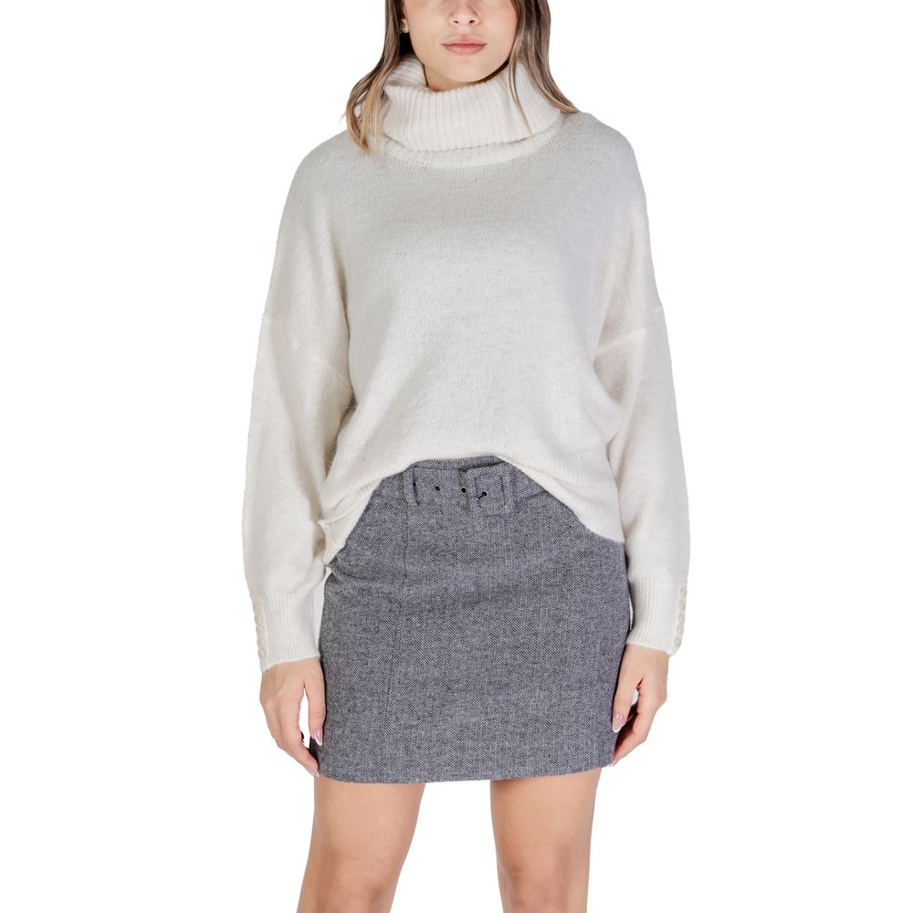 - Cream Acrylic Sweater