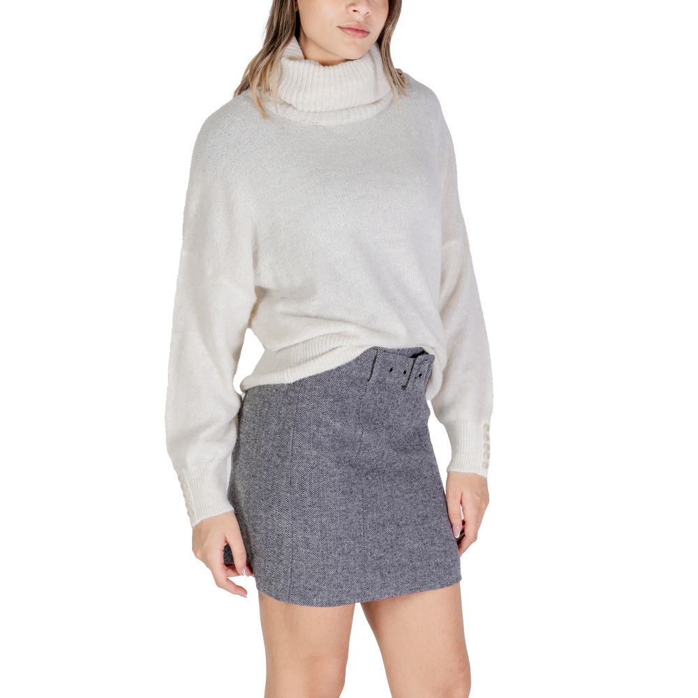 - Cream Acrylic Sweater