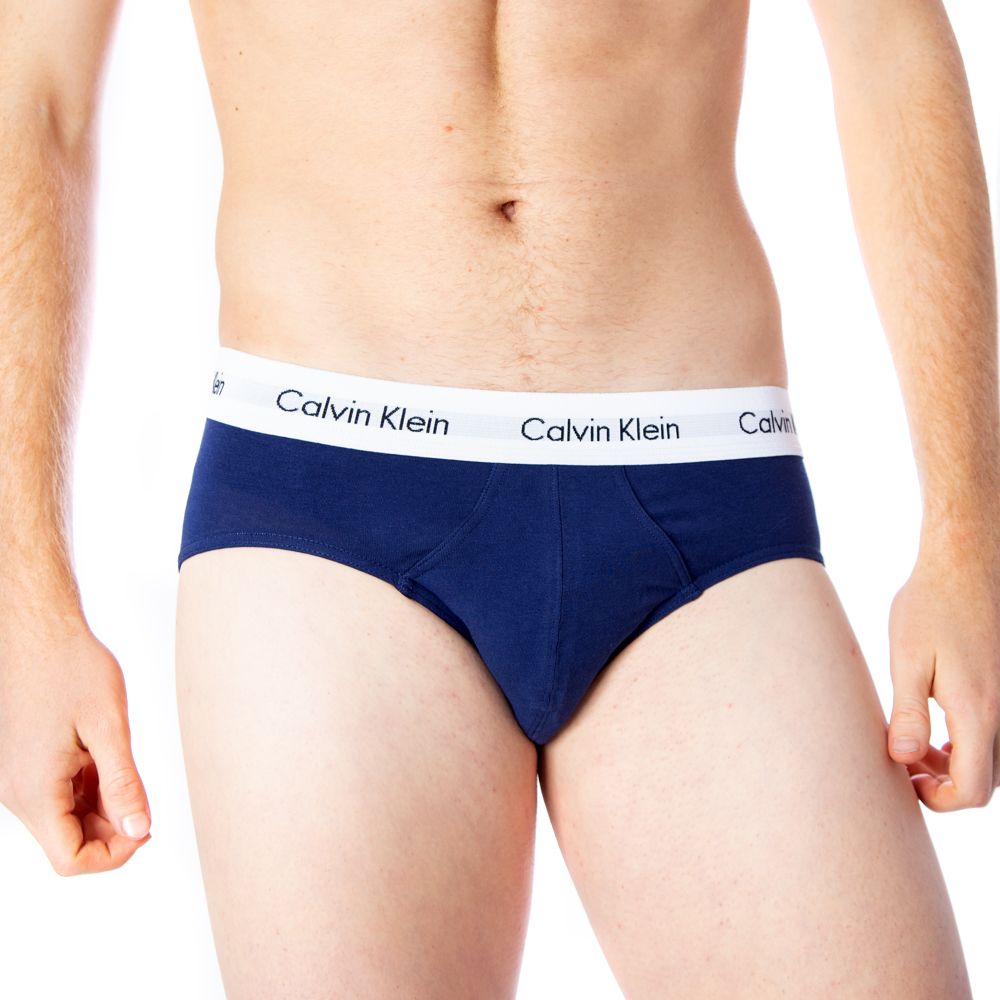 Calvin Klein 3 Pack of Men's Briefs in White/Red/Blue