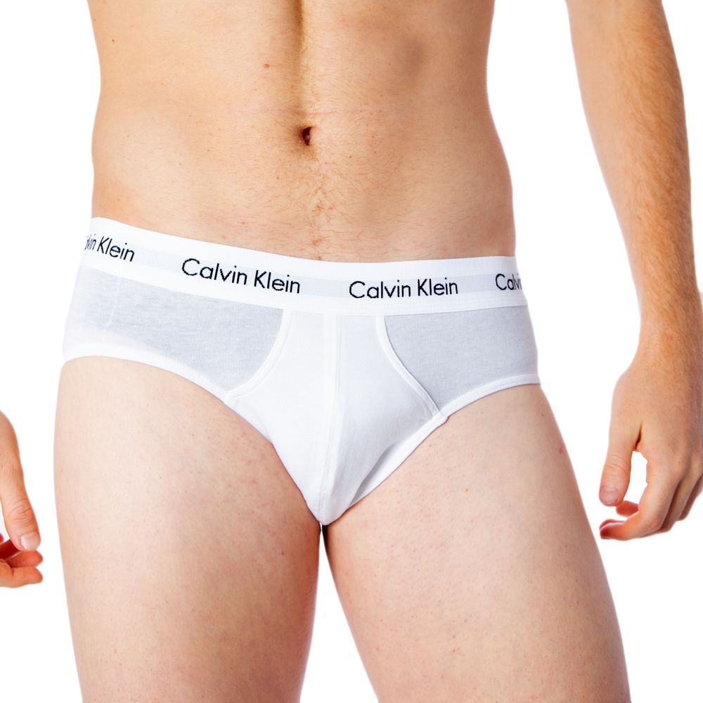 Calvin Klein 3 Pack of Men's Briefs in White/Red/Blue