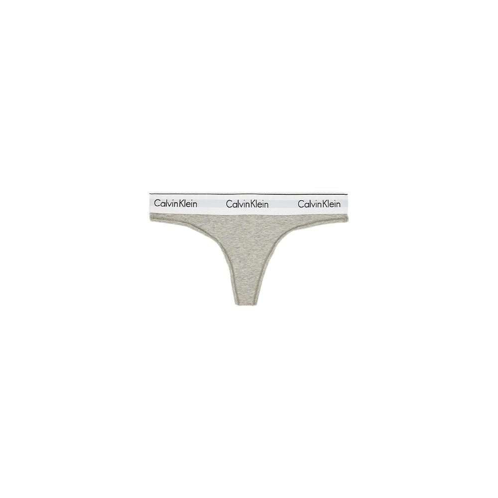 Calvin Klein Underwear Gray Cotton Thong