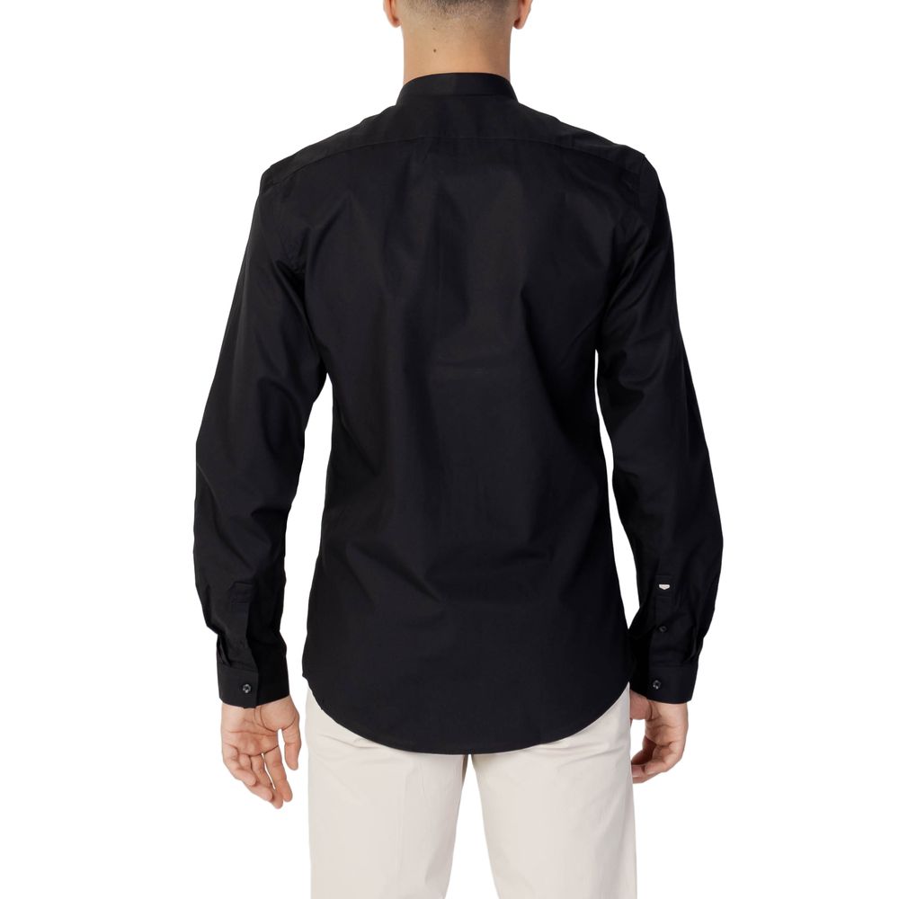 Antony Morato Black Cotton Shirt - Seoul Slim Fit