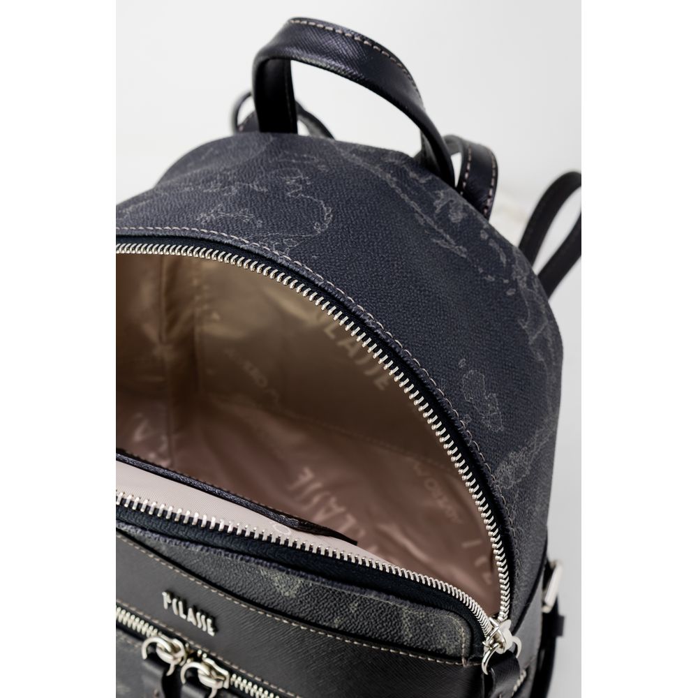 Alviero Martini Prima Classe Black Leather Backpack for Women