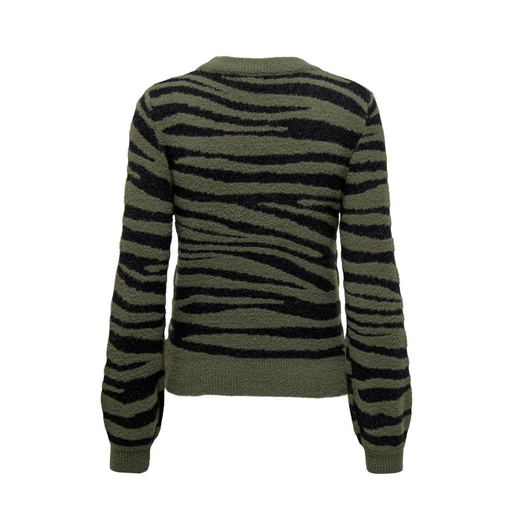 Luxurious Green Nylon Sweater - Elevate Your Fall/Winter Wardrobe