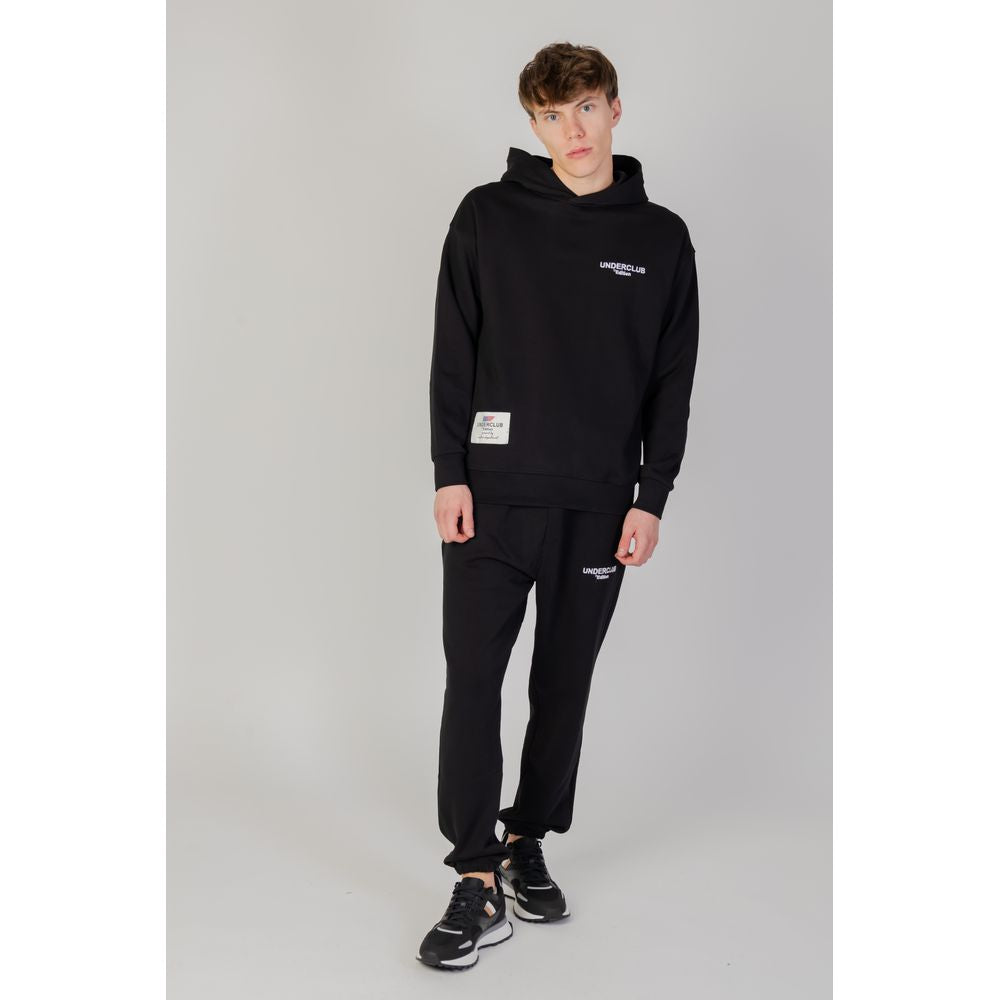 Classic Black Cotton Hooded Sweatshirt