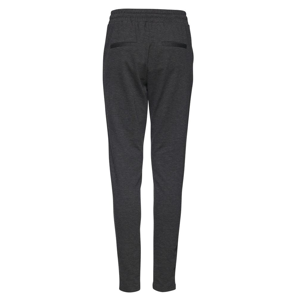 ICHI Gray Women's Cigarette Pants