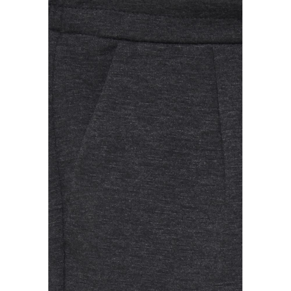 ICHI Gray Women's Cigarette Pants