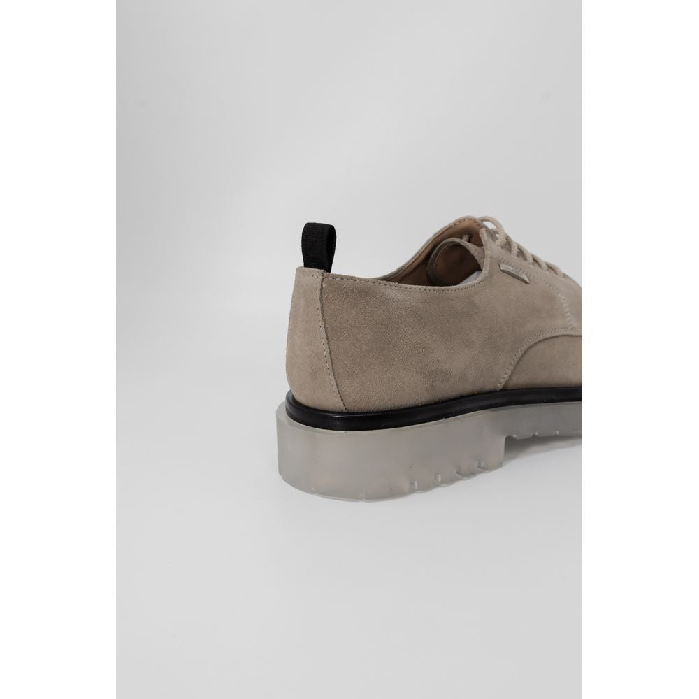 Beige Polyethylene Casual Men's Dress Shoes