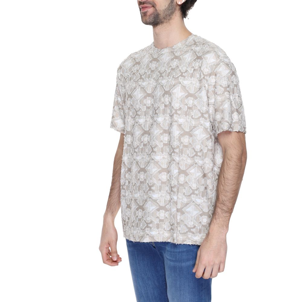 Antony Morato Beige Polyester Sportswear T-Shirt