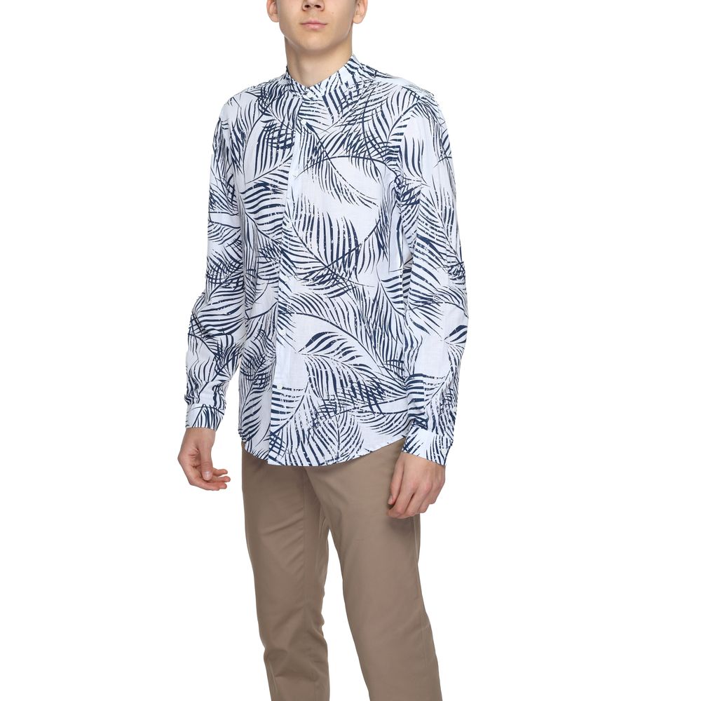 Men's Long Sleeve Blue Cotton Shirt - Spring/Summer Collection