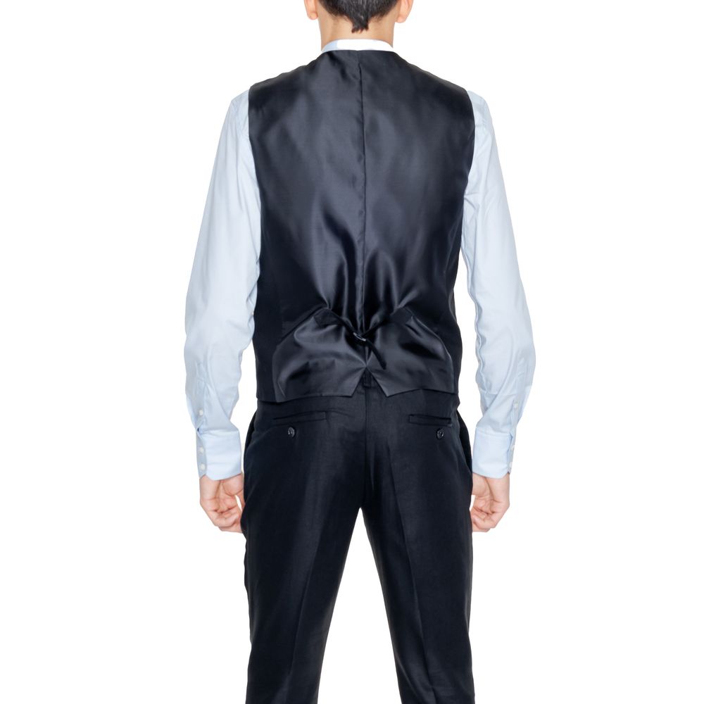 Antony Morato Black Linen Vest for Men - Stylish Spring/Summer Collection