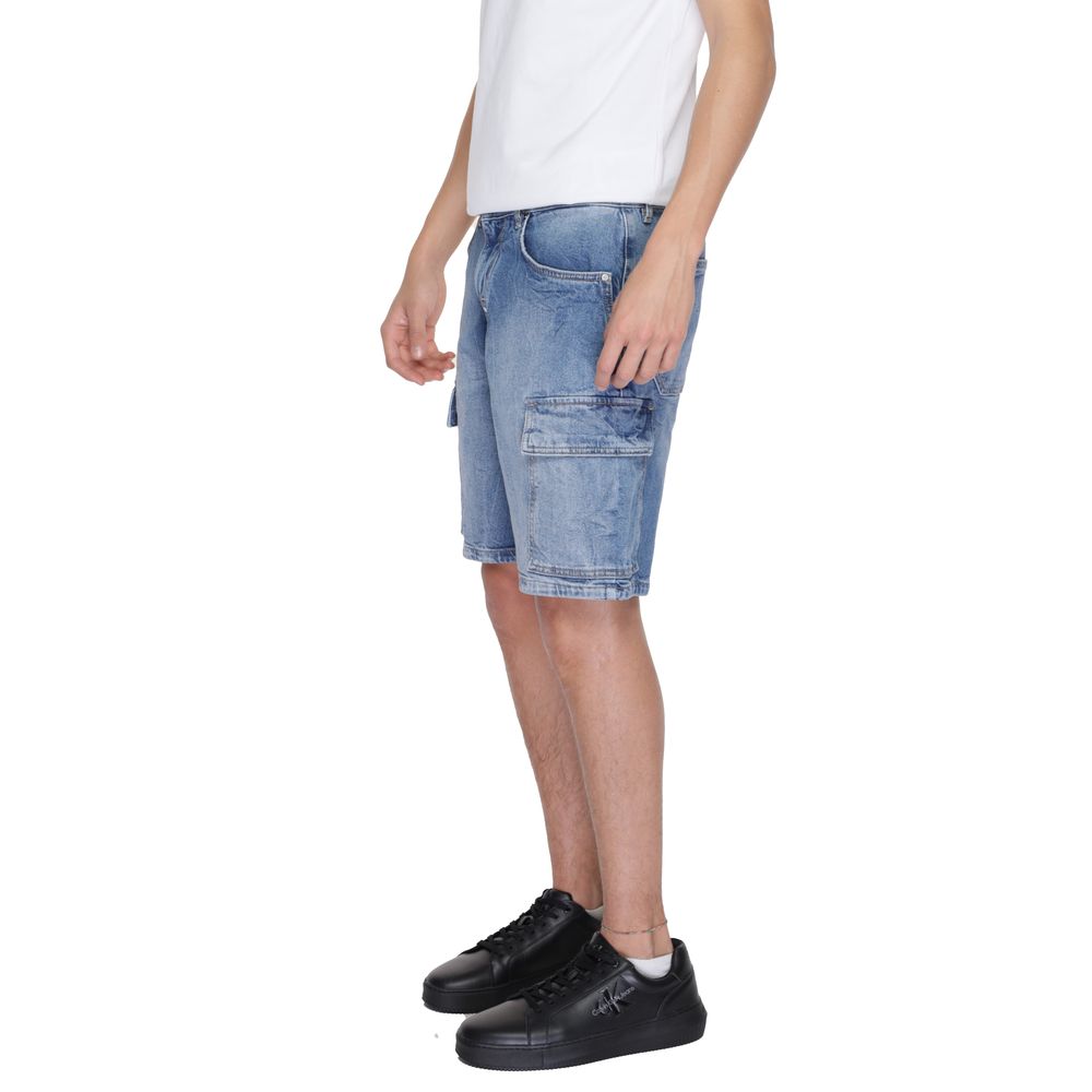 Blue Cotton Short - Men's Bermuda Collection