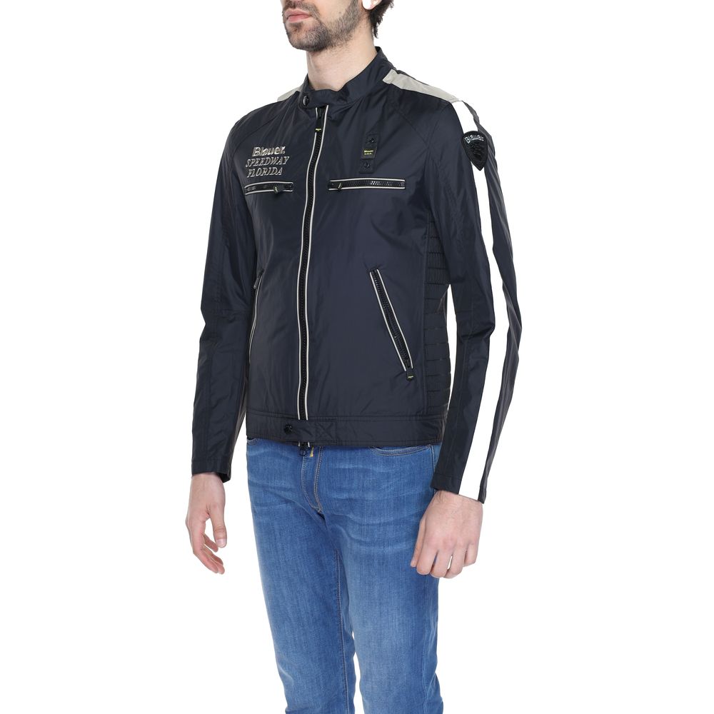 Blauer Men's Black Polyamide Jacket