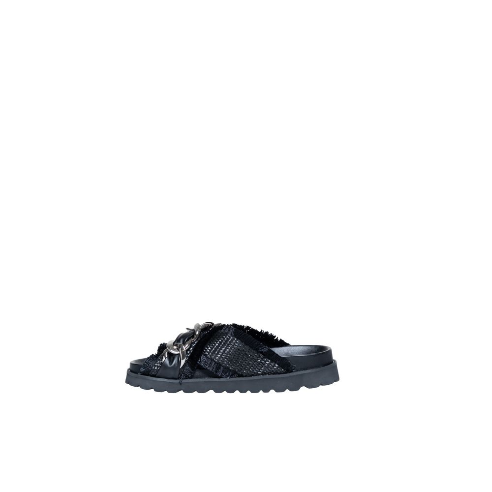 Black Polyethylene Sandal for Women