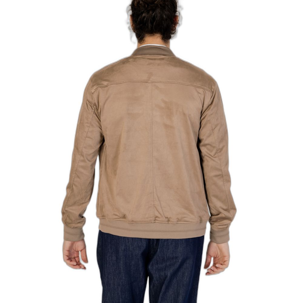 Hamaki-Ho Men's Brown Bomber Jacket