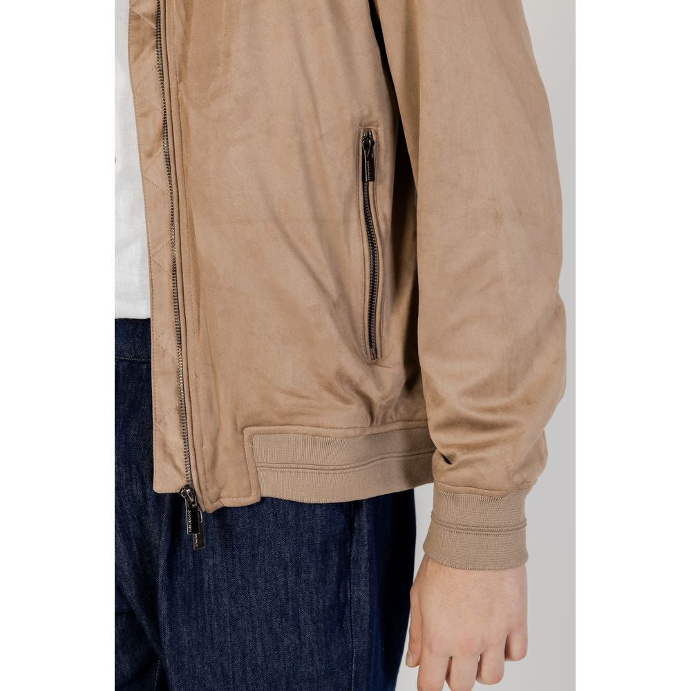 Hamaki-Ho Men's Brown Bomber Jacket