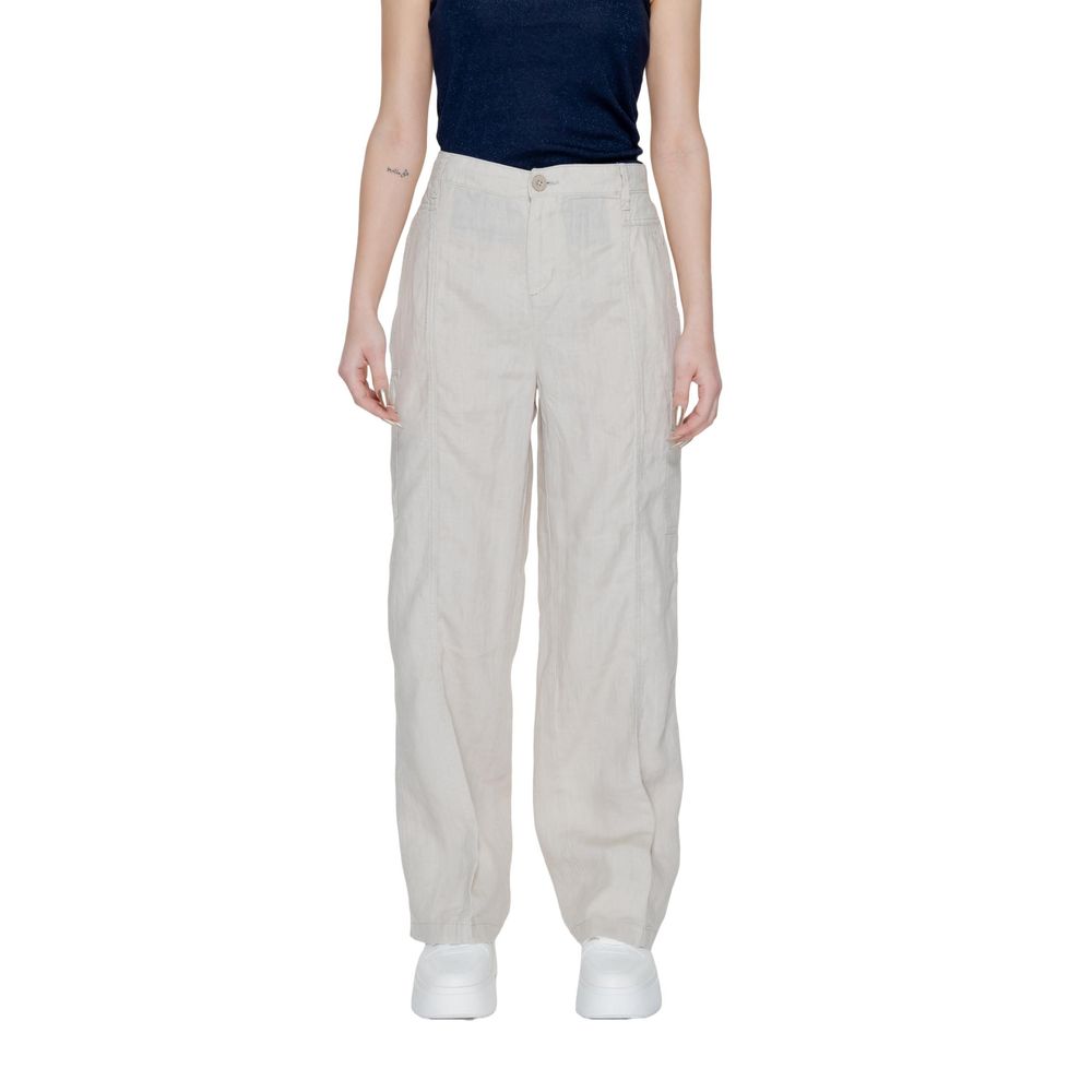 Street One Beige Linen Pant – Women’s Bootcut Pants