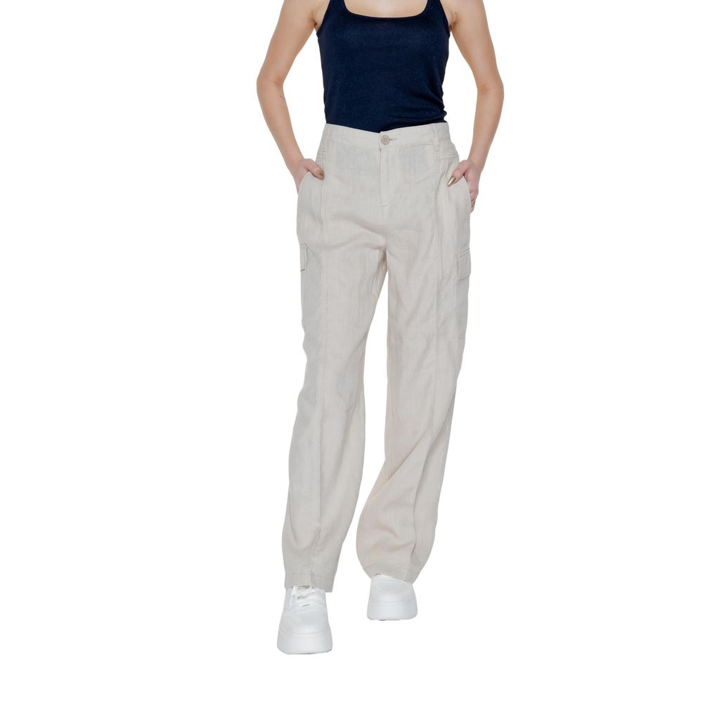 Street One Beige Linen Pant – Women’s Bootcut Pants