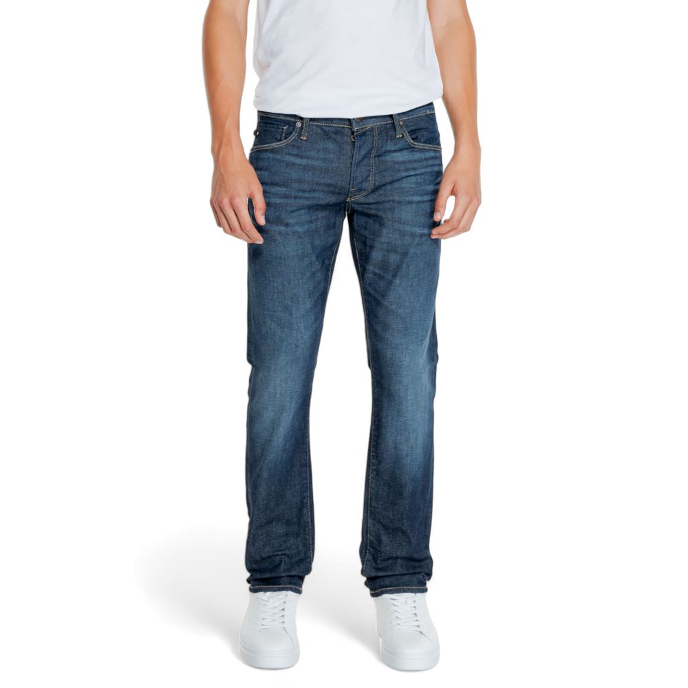 Jack Jones Blue Cotton Jeans - Stylish Comfort for Every Occasion