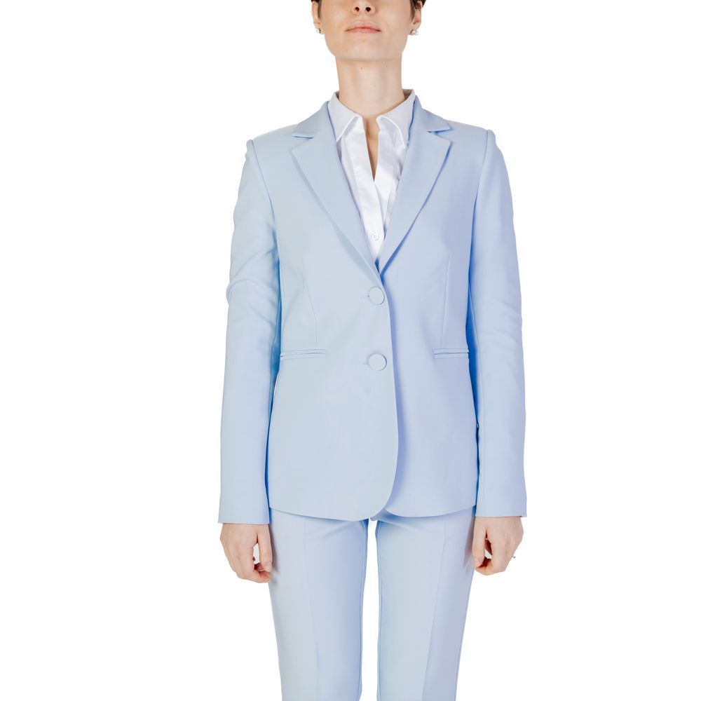 Sandro Ferrone Women's Blue Polyester Suit & Blazer