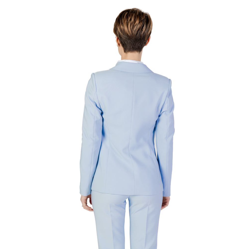 Sandro Ferrone Women's Blue Polyester Suit & Blazer