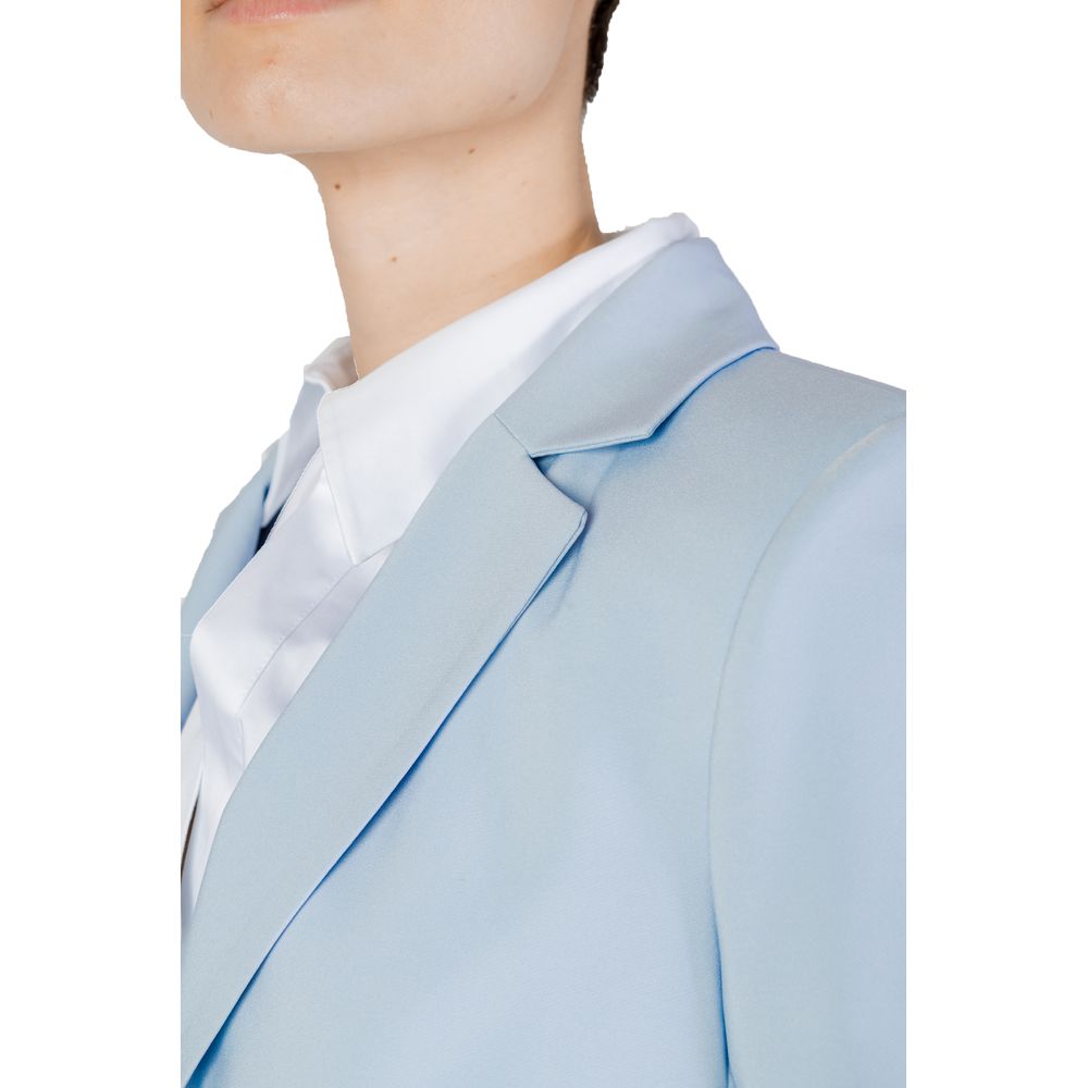 Sandro Ferrone Women's Blue Polyester Suit & Blazer