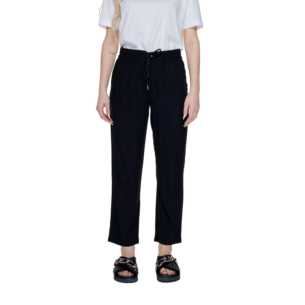 Elegant Black Viscose Jeans for Women