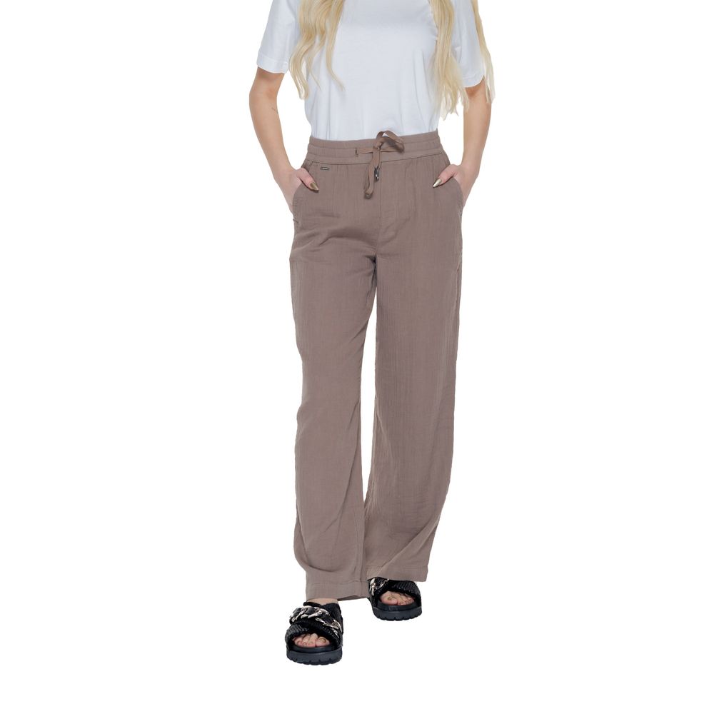 Street One Brown Cotton Palazzo Pants