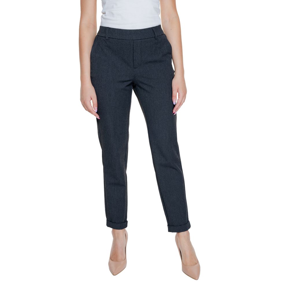 Vero Moda Gray Polyester Pant for Women