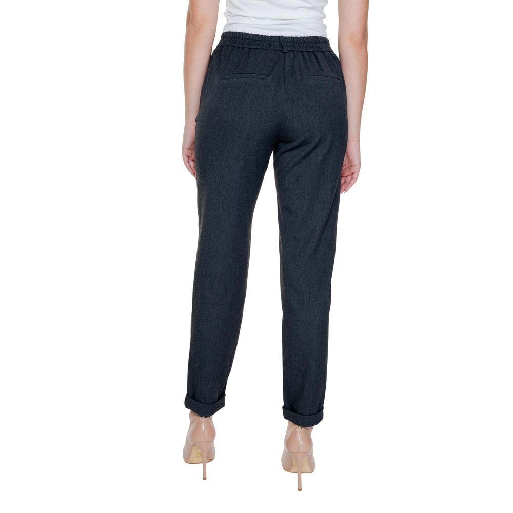 Vero Moda Gray Polyester Pant for Women
